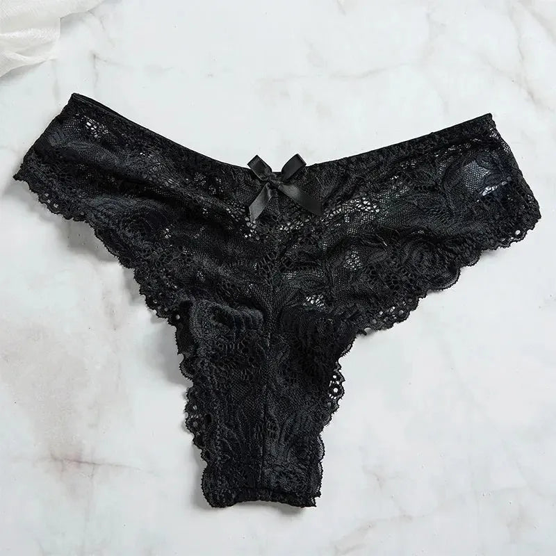 V-Neck Semi-transparent Thong Dress Set Lingerie