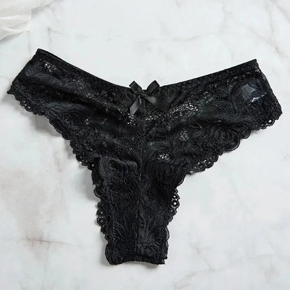 V-Neck Semi-transparent Thong Dress Set Lingerie