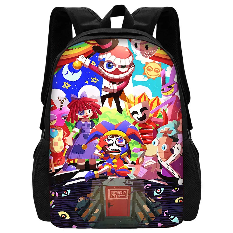 Cartoon A-AmazingS DigitalS Circus Child School Backpack Set