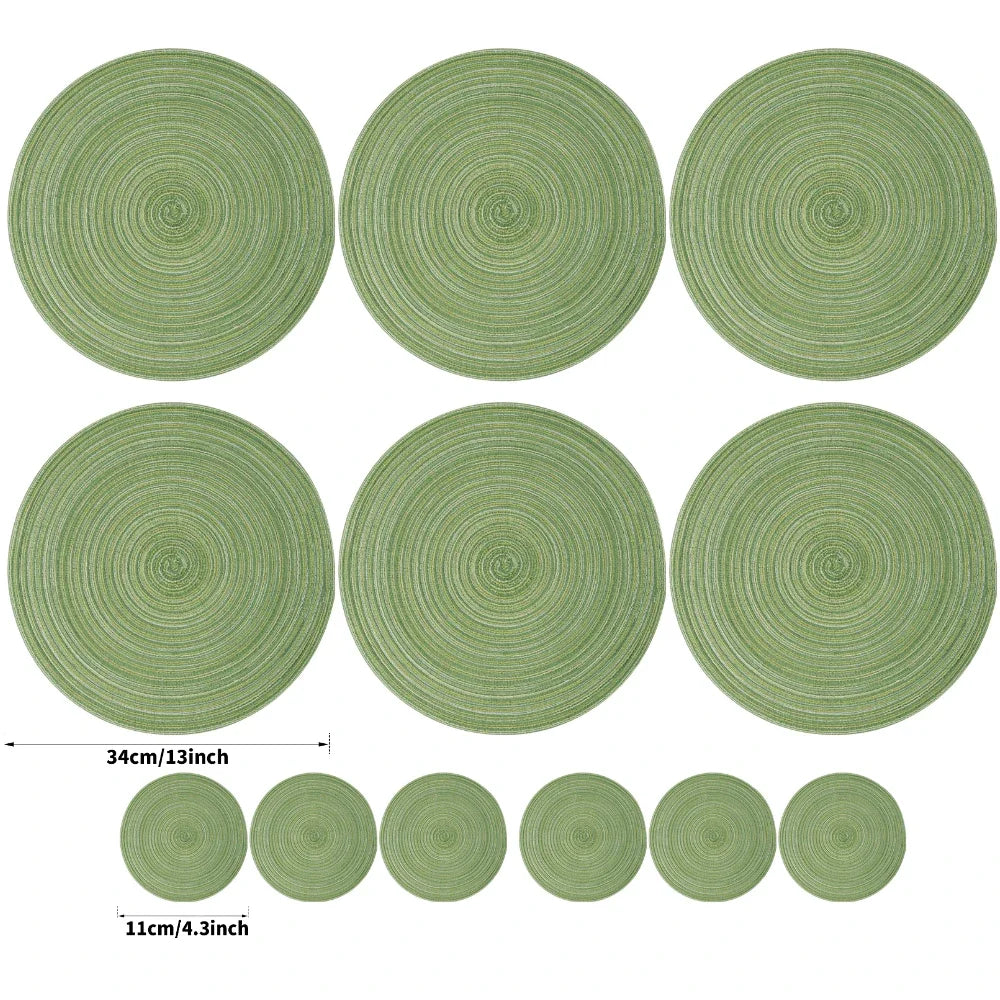 Dining Table 34cm Woven Heat Resistant Place Mats