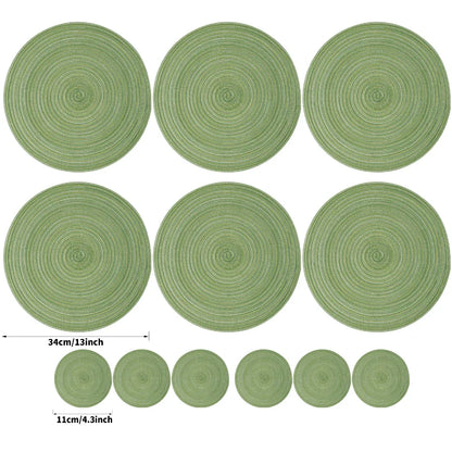 Dining Table 34cm Woven Heat Resistant Place Mats