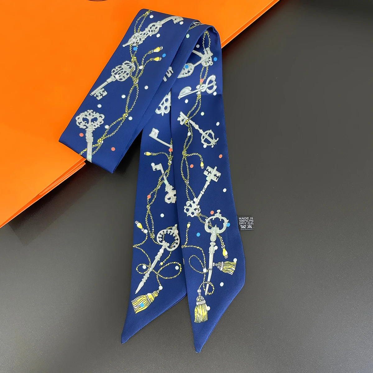 Zebra In Flowers Scarf Luxury Silk Scarf Hair Headband Foulard Skinny Scarves