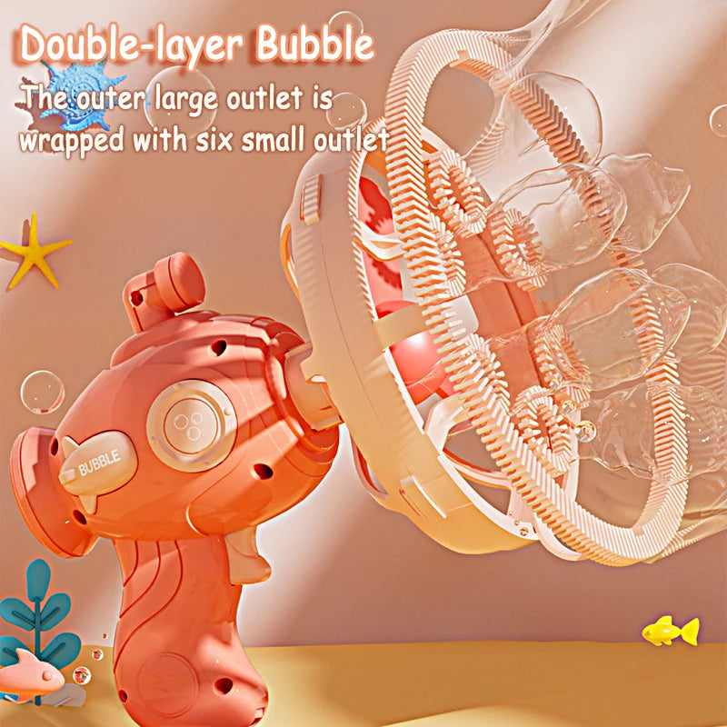 Kid Electric Handheld Bubble Machine Toy