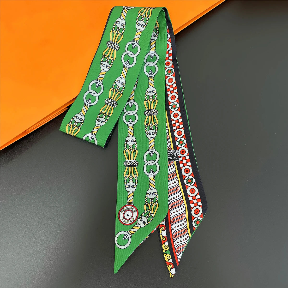 Zebra In Flowers Scarf Luxury Silk Scarf Hair Headband Foulard Skinny Scarves