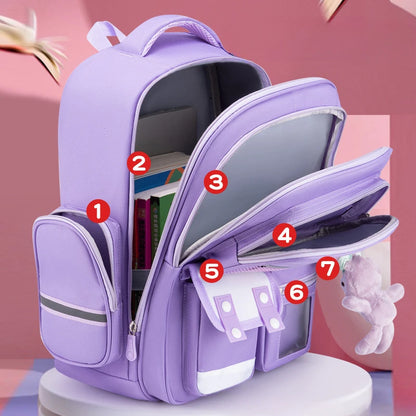 Primary School Students Spine Protection and Burden Reduction Backpacks