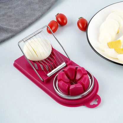 PP Base egg cutter 2-in-1 stainless steel