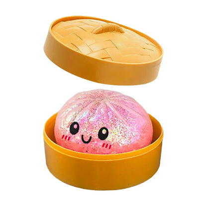 1-12pcs Glitter Dumpling Glitter Dumpling Squishy Squeeze Toy