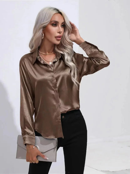 Long Sleeve Silk Shirt