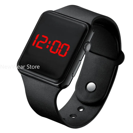 Digital Electronic Square LED Sport Wristwatch