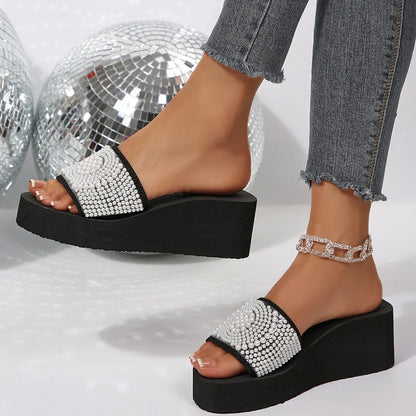 Elegant Chunky Platform Heels Sandals