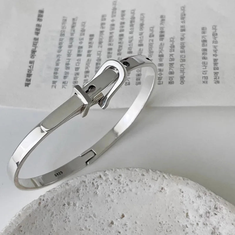 925 Sterling Silver Bangle Bracelet Set