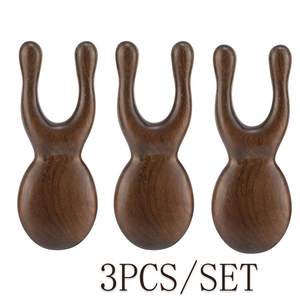 Wooden Gua Sha Facial Tools  Head Massager