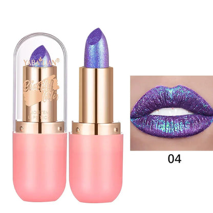 Metallic Matte Glitter Diamond Lipstick