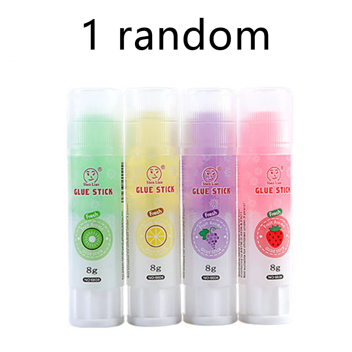 1-4Pcs Cute Colorful Solid Glue Sticks High Viscosity Glue for Paper