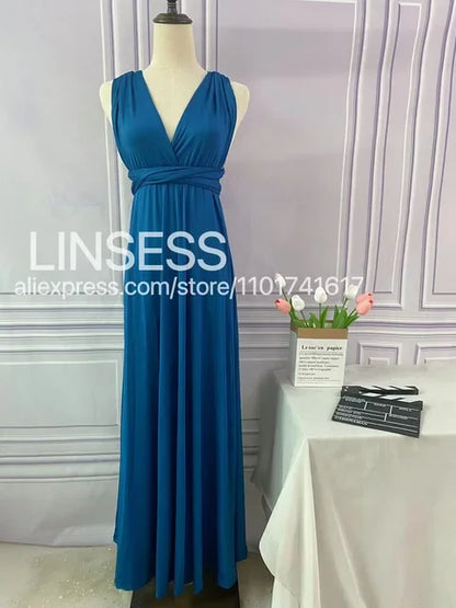 Rust Bridesmaid Dress Infinity Multiway Maxi Bridesmaid Dress