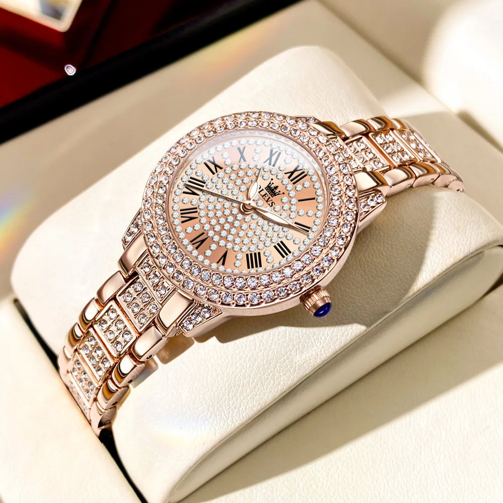 DANA Roman Dial Dazzling Diamond Watch