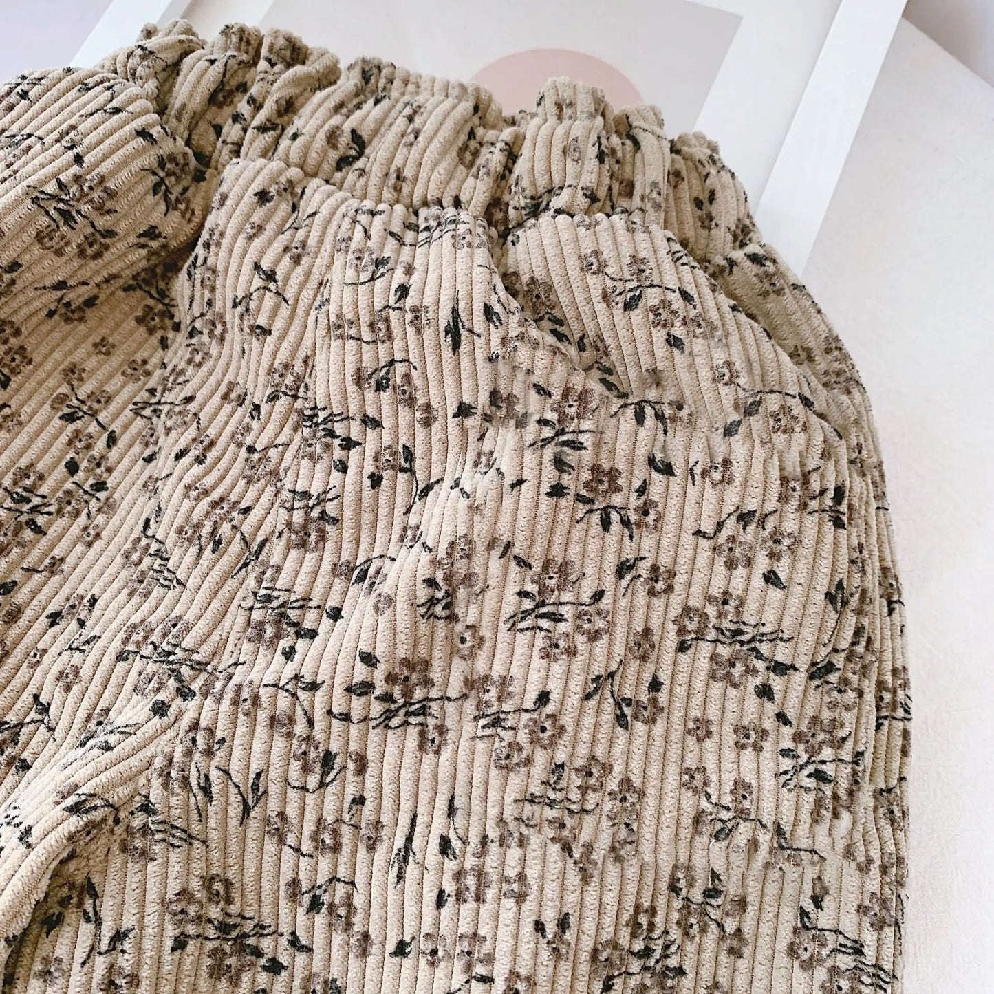 Korean Style Toddler Girls Corduroy Harem Pants