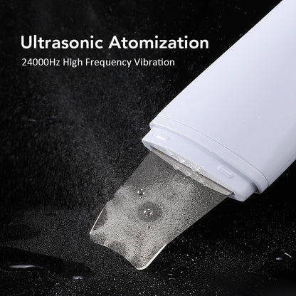 Ultrasonic Skin Scrubber Skin Spatula Ion Deep Face Cleaning
