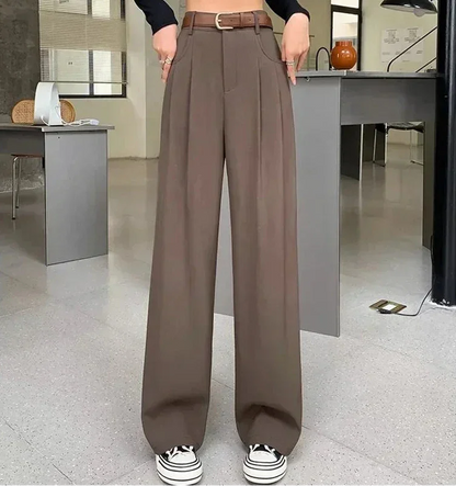 High Waist Wide Leg Classic Pants