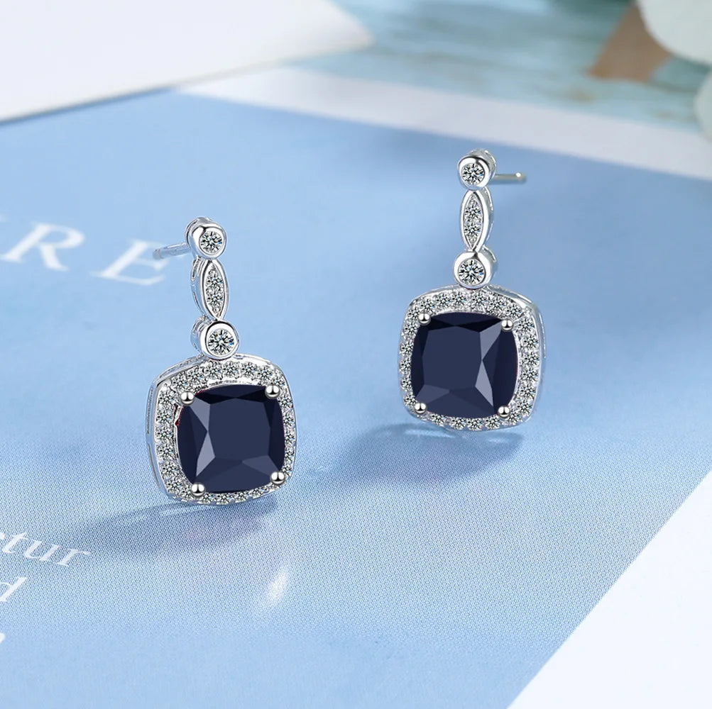 925 Sterling Silver Multiple zircon Earring