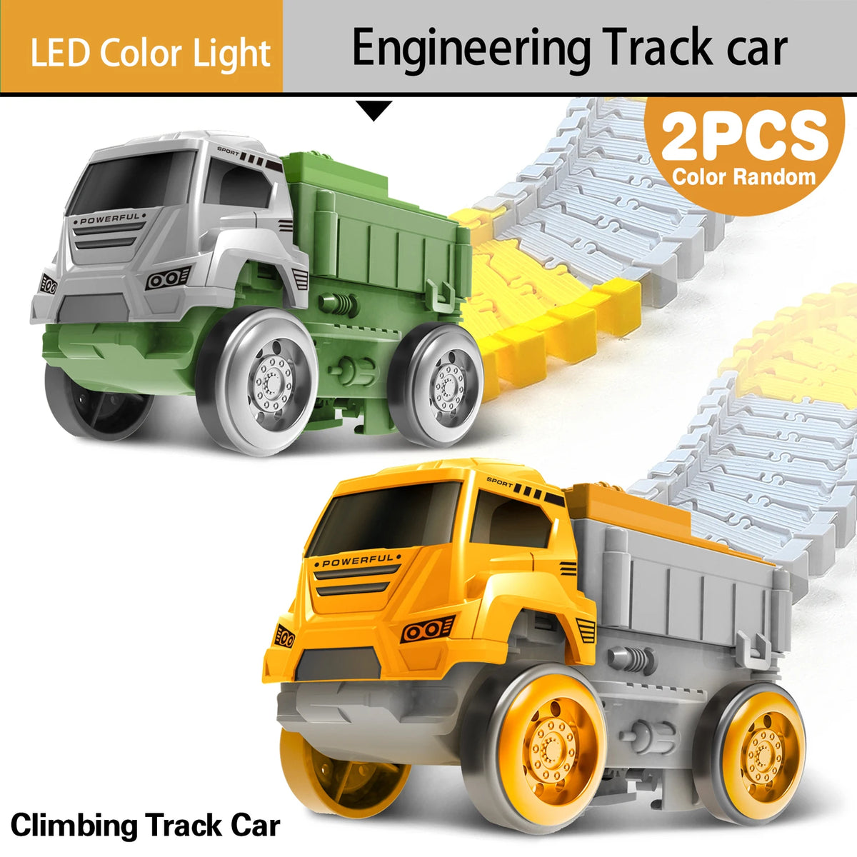 Magical Climbing Race Track Car Toy Vehicle LED Light Electronics Car
