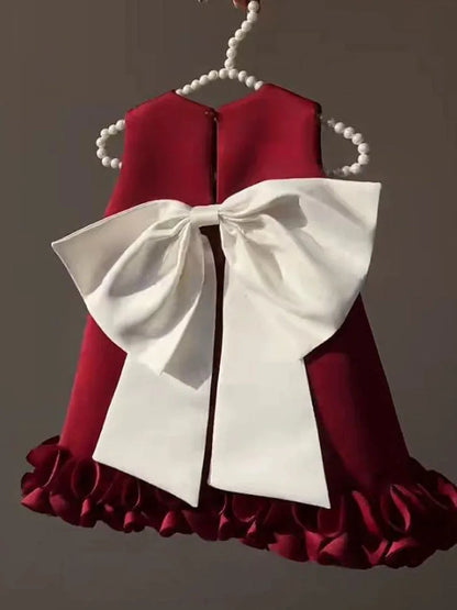 Winter Sweet Bow High-end Princess Dress