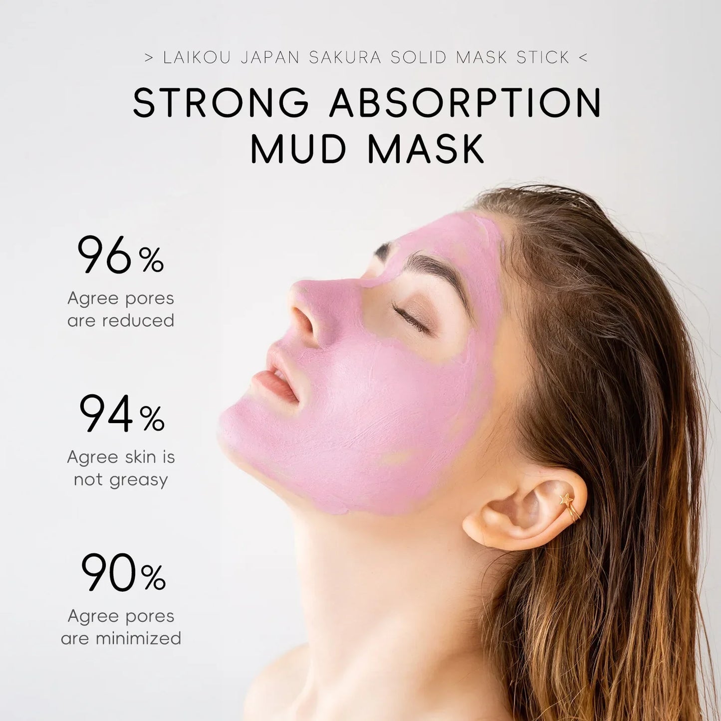 LAlKOU Sakura Solid Mud Face Mask Stick