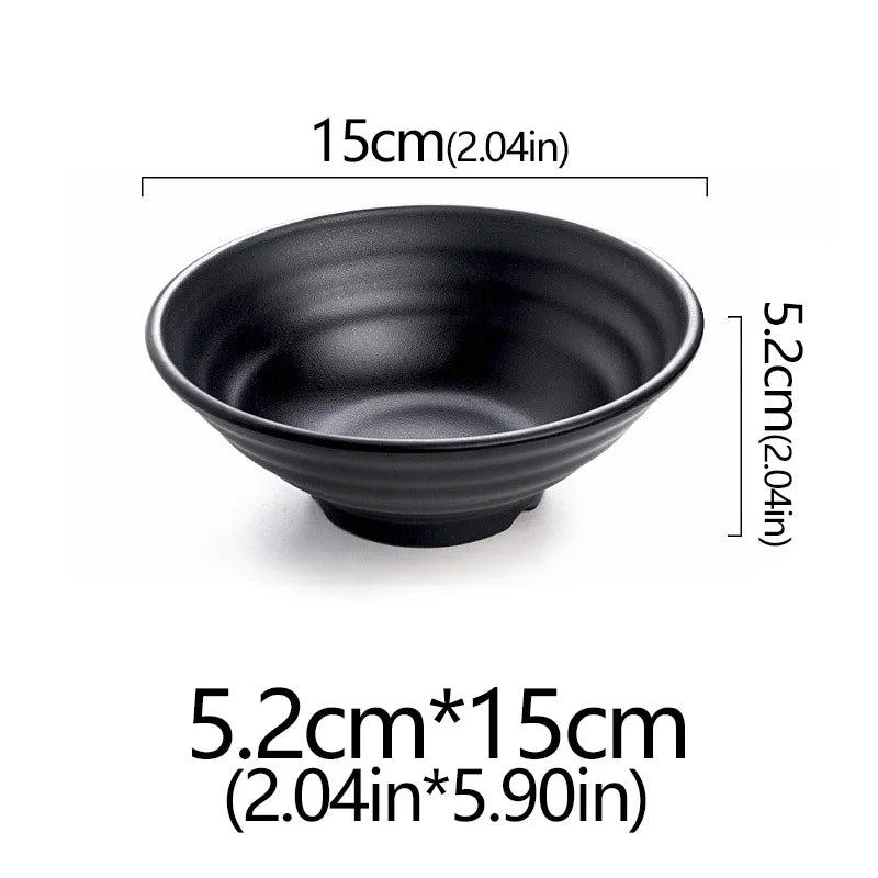 Frosted Melamine Ramen Bowl Imitation Porcelain
