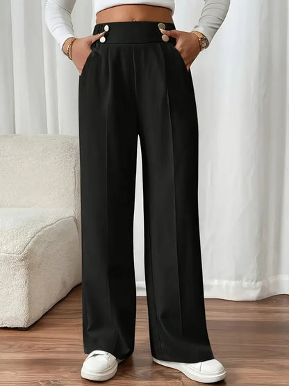 High Waist Wide Leg Pants