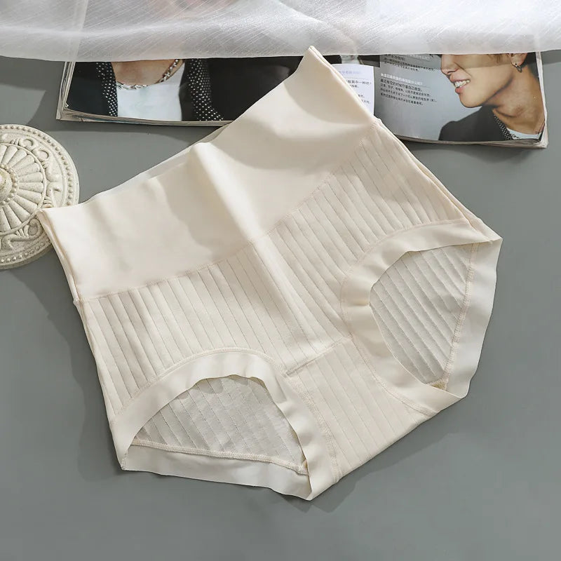 Lencería de algodón de talle alto y seda de hielo