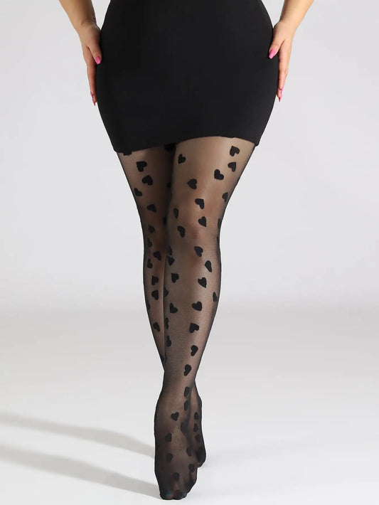 Plus size Ultra-Thin heart slim sexy Stocks