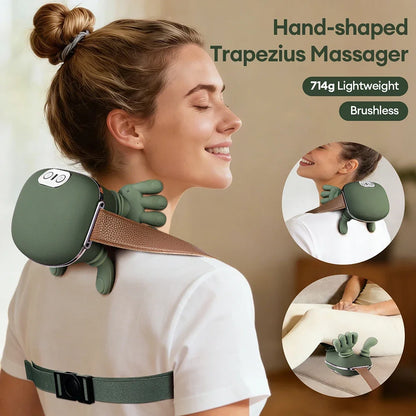 Wireless Neck Cervical Trapezius Kneading Massage Shawl 4D Bionic Finger