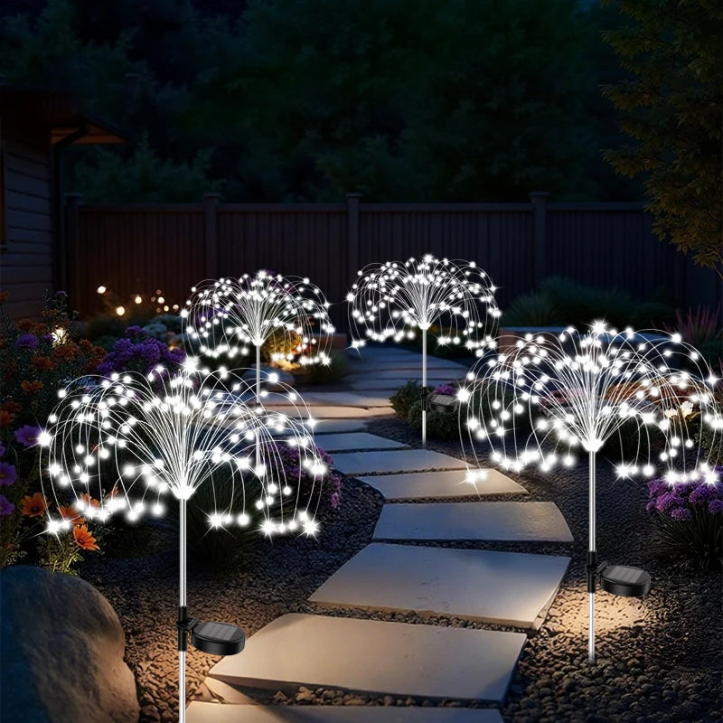 LED Garden Solar Lights Dandelion Outdoor Waterproof Courtyard Decor