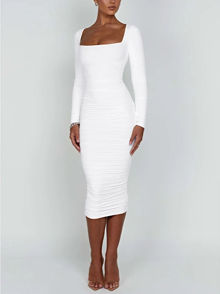 Sexy Bodycon Long Sleeved Dress