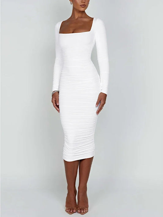 Sexy Bodycon Long Sleeved Dress