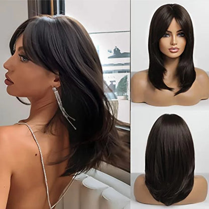 Straight Short Highlights Blonde Hair Wig