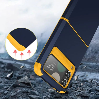 Z Flip 3/4/5 Case New Shock Proof Armor Phone Cover Protective Hinge Mobile Phone Protector
