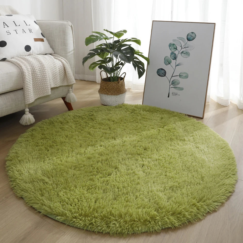 1pc home Rugs Large Shaggy Rug Round Mat