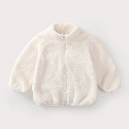 Plush Coat Autumn Winter Warm Baby Girl Boy Casual Toddler Jacket