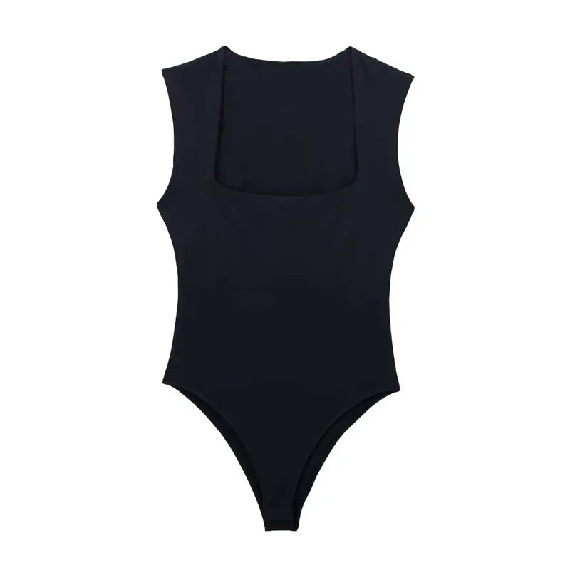 Black Body Sleeveless Bodysuit Sexy Lingerie