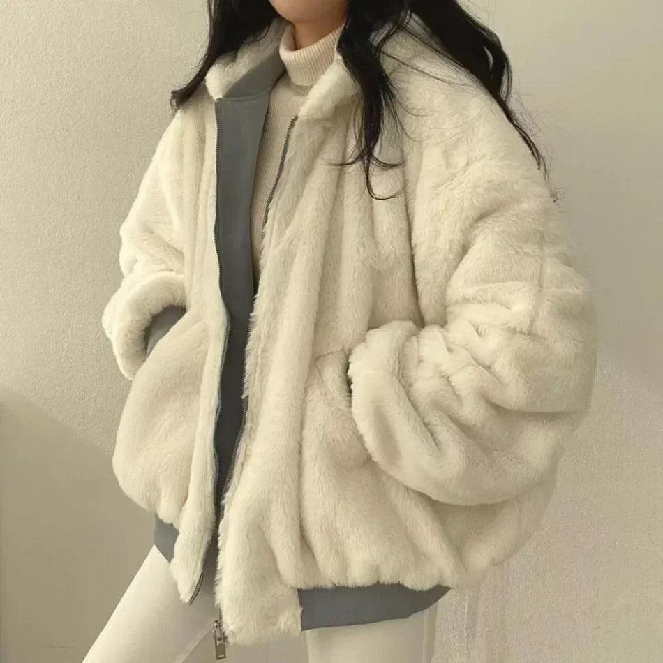 Winter Thick Warm Parkas Oversized Double Sided Hooded Coat Jackets