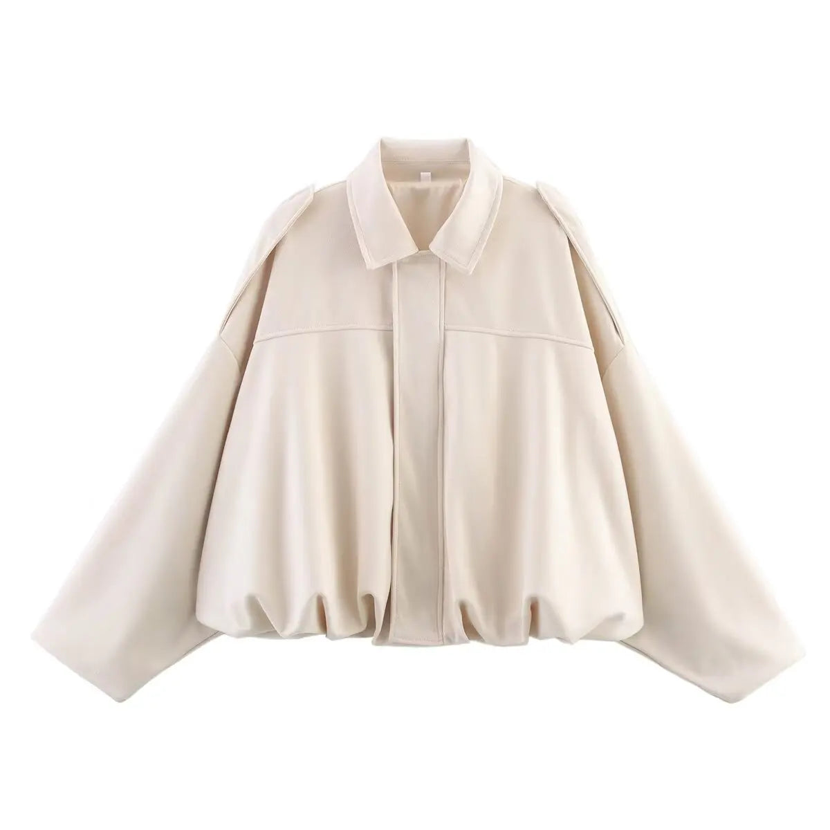 Suede Bomber Long Sleeve Zipper Oversize Solid Bomber Coat Jacket