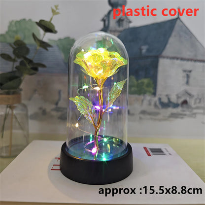 LED Galaxy Three Rose Artificial Flowers