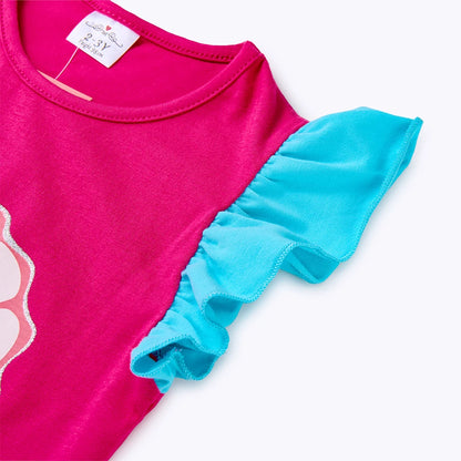 Summer Outfits Cotton Toddler Ruffled Sleeveless Mermaid Dresses