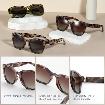 Cat eye Polarized Oversized UV400 Protection Retro Sunglasses