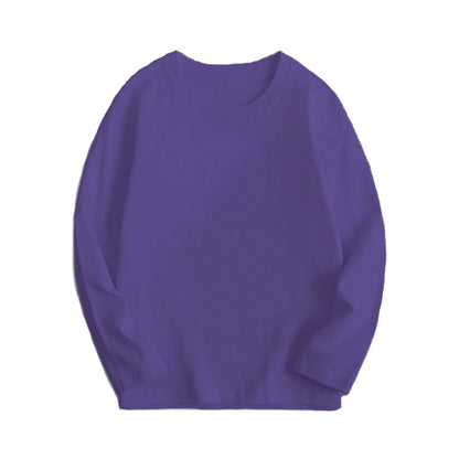 7 Colors Spring Long Sleeve Tees T-shirt Cotton  Base Coat