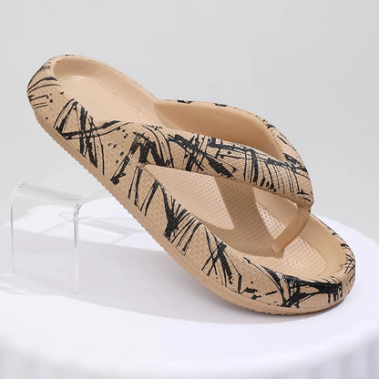 Flip-Flop Leopard Soft Thick-Soled Slippers