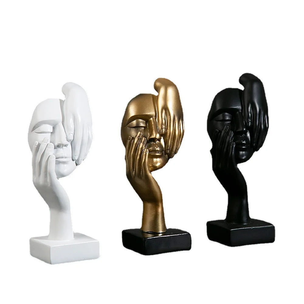 Resin Abstract Mask Statues Decor Gift