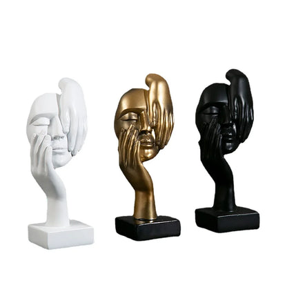 Resin Abstract Mask Statues Decor Gift