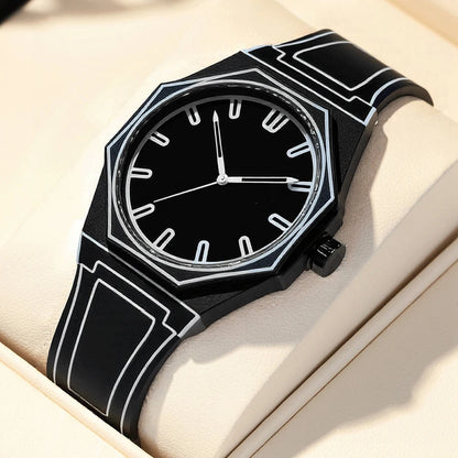 Quartz Soft Silicone Waterproof Comic-book Style Wristwatch